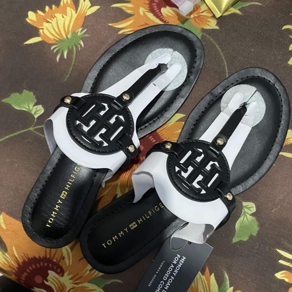 Tommy Hilfiger Shoes - Tommy Hilfiger Black Logo Sandals